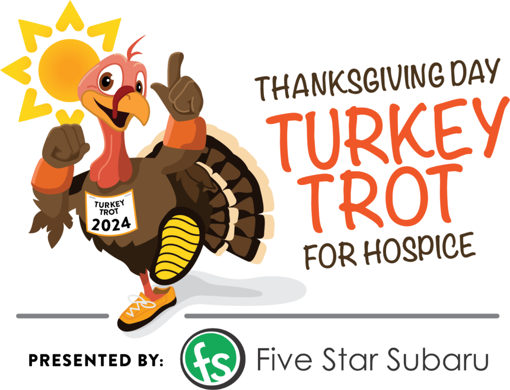 Turkey Trot Hospice 5K logo for 2024