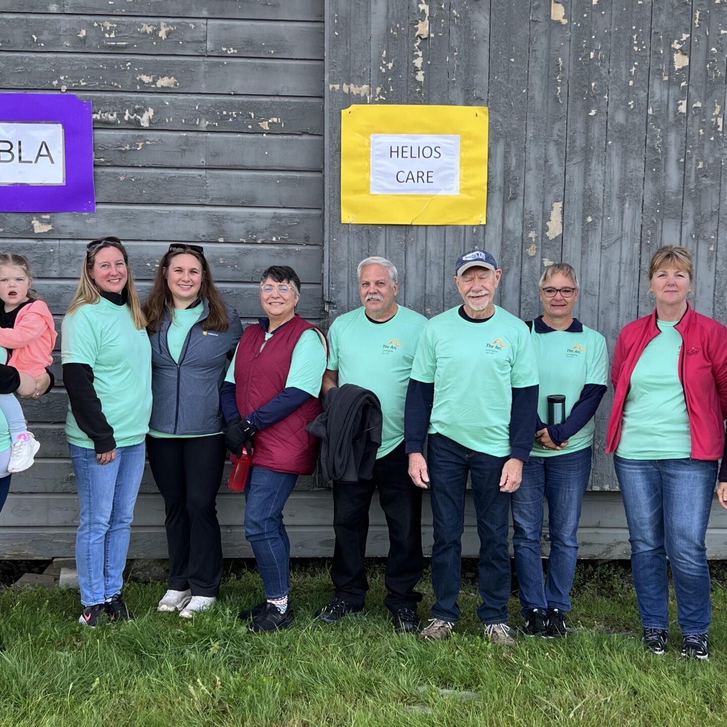 A group of people standing together